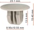 Крепеж AVERS 73998ZT50A для Nissan 73998ZT50A 10 шт 73998ZT50A-10 1