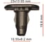 Клипса AVERS для Toyota 7586760020C1 10 шт 7586760020C1-10 1