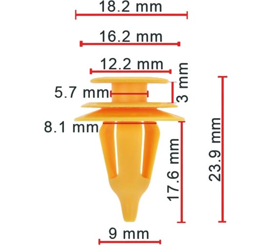 Клипса AVERS для Toyota 6777130090 10 шт 6777130090-10