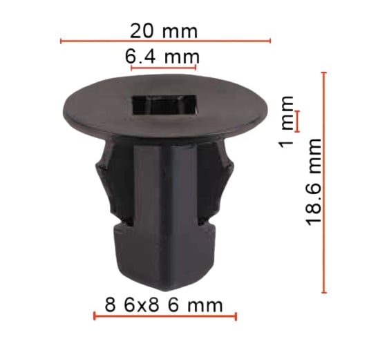 Фиксатор AVERS для Toyota 9018906236 10 шт 9018906236-10