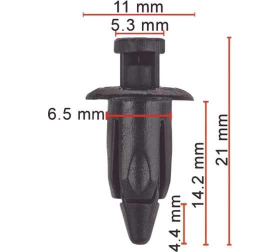 Пистон AVERS для Toyota 904670707122 10 шт 904670707122-10