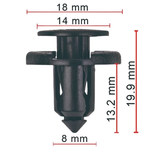 Клипса AVERS для Haval 09640010 10 шт 09640010-10