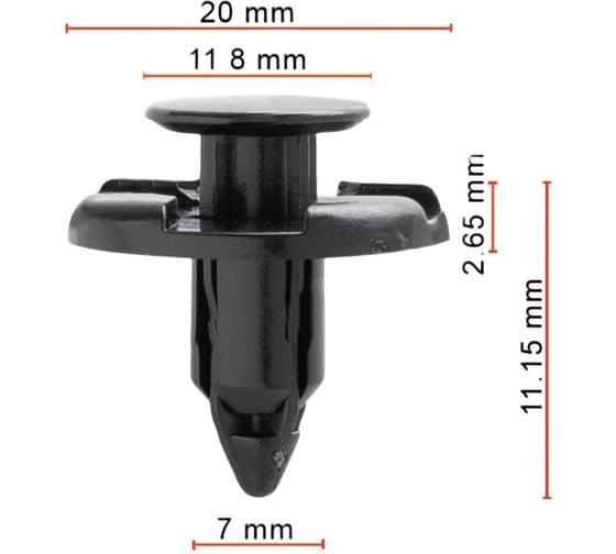 Клипса AVERS для Subaru 909140051 10 шт 909140051-10