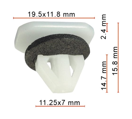 Клипса AVERS для Ford 2T14V353129BA 10 шт 2T14V353129BA-10