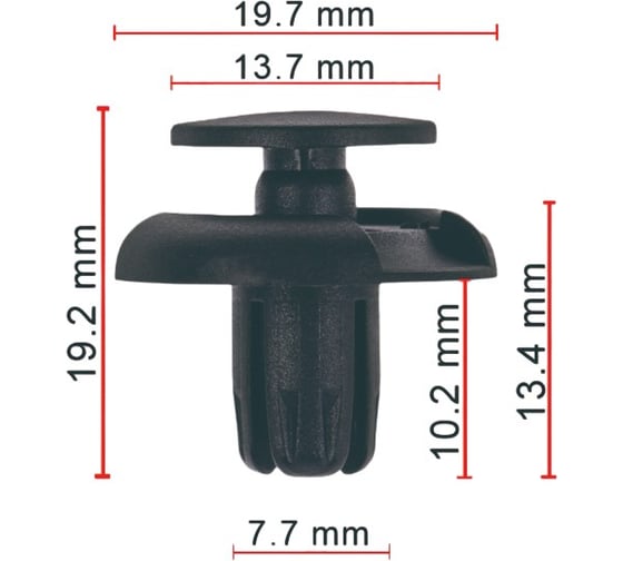 Клипса AVERS для Ford W711712S300 10 шт W711712S300-10