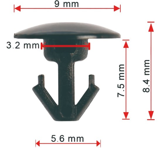 Клипса AVERS для Mazda BP4K58762 10 шт BP4K58762-10