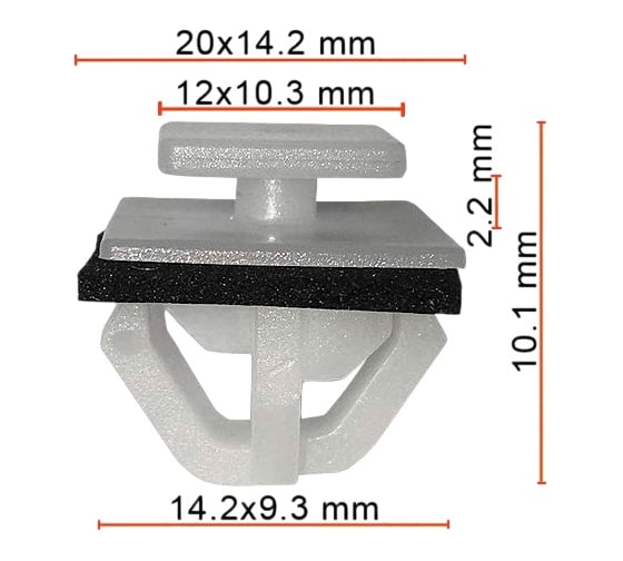 Клипса AVERS для Hyundai / KIA 87758-35010 10 шт 87758-35010-10