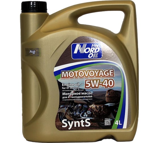 Моторное масло NORD OIL MOTO VOYAGE 5W-40 SyntS 4л NRM231