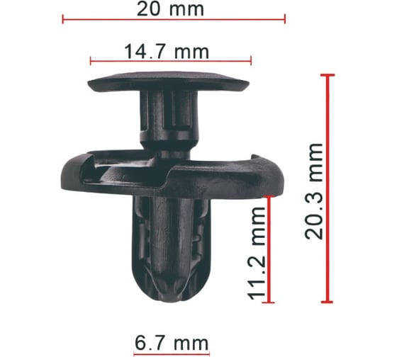 Пистон AVERS для Suzuki 0940907332 10 шт 0940907332-10
