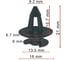 Клипса AVERS для Mercedes A0009917171 10 шт A0009917171-10 1