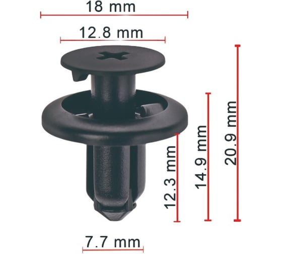Клипса AVERS для Subaru 909130067 10 шт 909130067-10