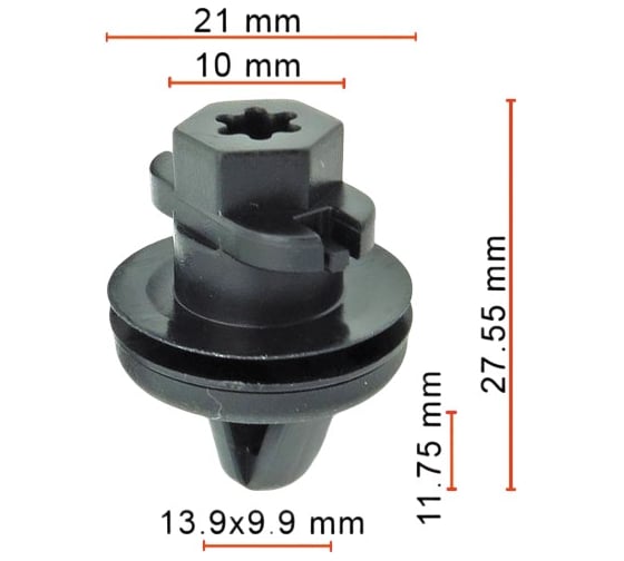 Клипса AVERS для VAG 3AA868243A 10 шт 3AA868243A-10