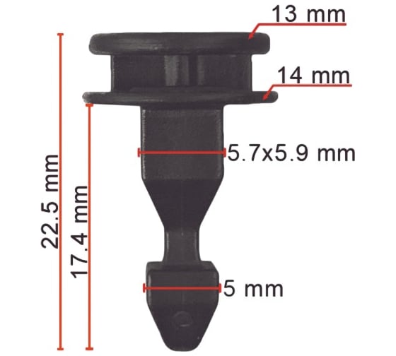 Фиксатор AVERS для Honda 91547TZ5A02 10 шт 91547TZ5A02-10