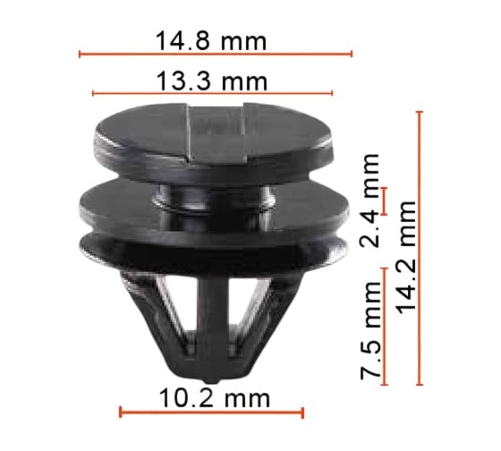 Клипса AVERS для Land Rover DYC500110 10 шт DYC500110-10