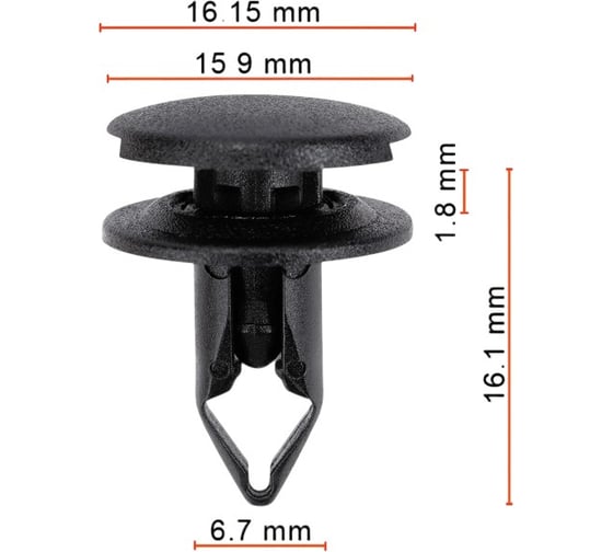 Клипса AVERS для Honda 90667TC0U01ZA 10 шт 90667TC0U01ZA-10