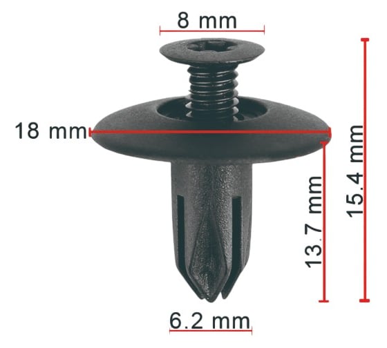 Клипса AVERS B115604220 для Chery B115604220 10 шт B115604220-10