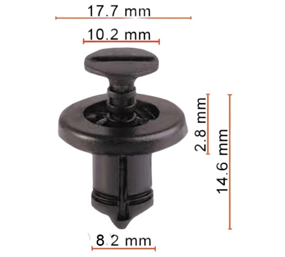 Клипса AVERS для Renault 7703072360 10 шт 7703072360-10