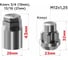 Гайки секретки М12x1.25, 32 мм, конус закр 5 луч 1 кл, хром 004, 4 шт SKYWAY S10702004 3