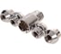 Гайки секретки M12x1.50, 21 мм, конус откр 5 луч 1 кл, хром 002, 4 шт SKYWAY S10702002 1