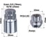 Гайки секретки M12x1.50, 21 мм, конус откр 5 луч 1 кл, хром 002, 4 шт SKYWAY S10702002 2