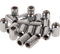 Гайка конус M14x1.50x32 мм, D=20 мм, ключ внутренний 6-гранник 12 мм, хром 041, 20 шт SKYWAY S10602041