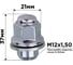 Гайка конус M12x1.50, прессшайба закрытая носик 18.5 мм, 37 мм, 20 шт SKYWAY S10602037 2