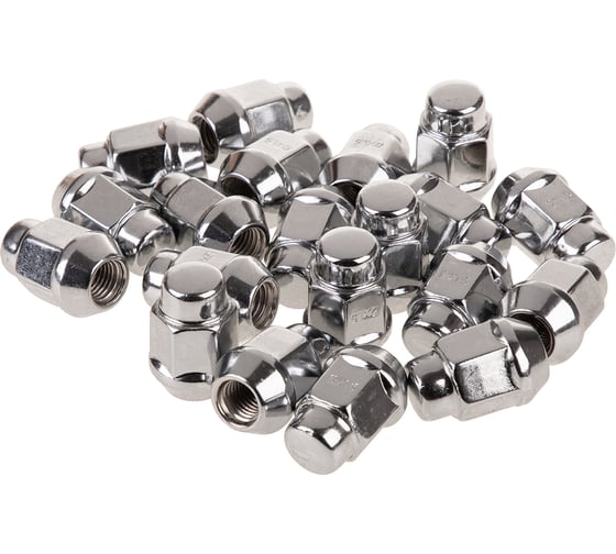 Гайка конус M12x1.50, закрытая 35 мм, ключ 13/16"(21 мм), хром 025, 20 шт SKYWAY S10602025 1
