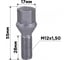 Болт колесный M12x1.50x28 мм, конус ключ 17 мм, хром 004, 20 шт SKYWAY S10601004 2