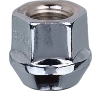Гайка конус M12x1.25 открытая 21 мм, ключ 19 мм, цинк 014, 20 шт SKYWAY S10602014