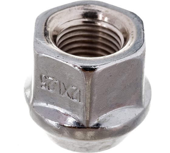 Гайка конус M12x1.25 открытая 21 мм, ключ 19 мм, цинк 014, 20 шт SKYWAY S10602014