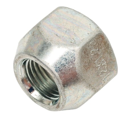 Гайка конус M12x1.25 открытая 16 мм, ключ 21 мм, цинк 012, 20 шт SKYWAY S10602012