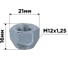 Гайка конус M12x1.25 открытая 16 мм, ключ 21 мм, цинк 012, 20 шт SKYWAY S10602012 2