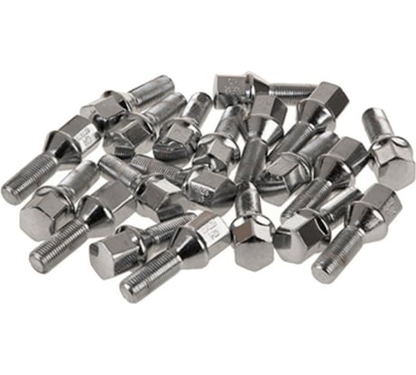 Болт колесный (20 шт; ключ 17 мм; M12x1.25x28) SKYWAY S10601002