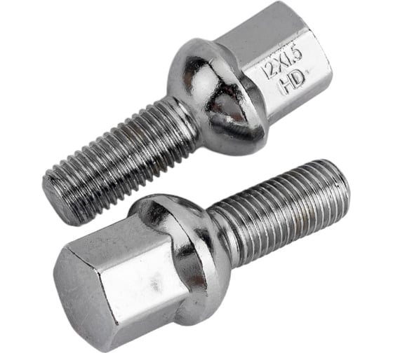 Болт колесный (20 шт; M12x1.50x27; сфера ключ 17 мм; хром; L=54 мм) SKYWAY S10601005 1