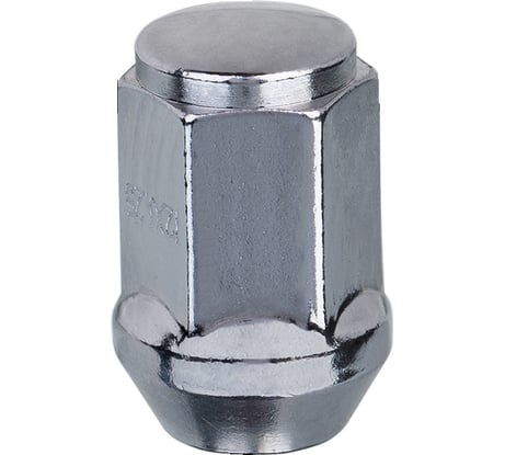 Гайка конус M12x1.25 мм, закрытая с выступом 35 мм, ключ 19 мм, хром 009, 20 шт SKYWAY S10602009