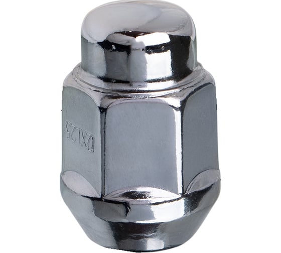 Гайка конус M12x1.25 мм, закрытая, 35 мм, ключ 13/16"(21 мм), хром 007, 20 шт SKYWAY S10602007