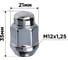 Гайка конус M12x1.25 мм, закрытая, 35 мм, ключ 13/16"(21 мм), хром 007, 20 шт SKYWAY S10602007 3