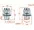 Гайка колесная Airline M12x1,5x37, несъемная шайба, ключ 21, закрытая, хром, 1 шт для Toyota/Lexus ASCR205 3