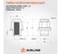 Гайка колесная Airline M12x1,5x37, несъемная шайба, ключ 21, закрытая, хром, 1 шт для Toyota/Lexus ASCR205 4