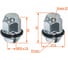 Гайка колесная Airline M12x1,5x33, конус с пластик шайбой, ключ 21, закрытая, хром, 1 шт для KIA ASCR224 1