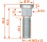 Шпилька колесная Airline M12x1,5x28,5x45,5, d посадки 14,3, дакромет, 1 шт для Toyota/Mazda/Hyundai ASTD202 3