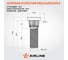 Шпилька колесная Airline M12x1,5x28,5x45,5, d посадки 14,3, дакромет, 1 шт для Toyota/Mazda/Hyundai ASTD202 4