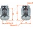 Гайка колесная AIRLINE M12x1.5x34.5, сфера R12, ключ 19, закрытая, хром, 1 шт для Honda ASCR219 3