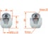 Гайка колесная AIRLINE M12x1.5x30, конус, ключ 21, закрытая, хром, 1 шт для Hyundai/KIA/Toyota ASCR201 3