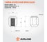 Гайка колесная AIRLINE M14x1.5x30, конус, ключ 22, закрытая, хром, 1 шт для Toyota/Lexus ASCR226 4