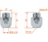 Гайка колесная AIRLINE M12x1.5x32, конус, ключ 21, закрытая, хром, 1 шт для Hyundai/KIA/Toyota ASCR202 3