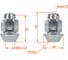 Гайка колесная AIRLINE M12x1.5x36, конус, ключ 19, закрытая, дакромет, 1 шт для Chevrolet/Opel ASCR232 3