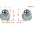 Гайка колесная AIRLINE M12x1.25x25, конус, ключ 21, закрытая, хром, 1 шт для Nissan/Infiniti ASCR218 3