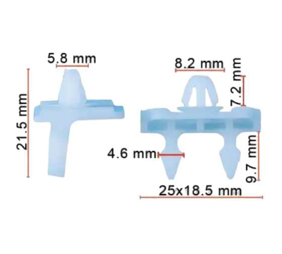 Клипса AVERS для Mercedes A0019884681 10 шт. A0019884681-10