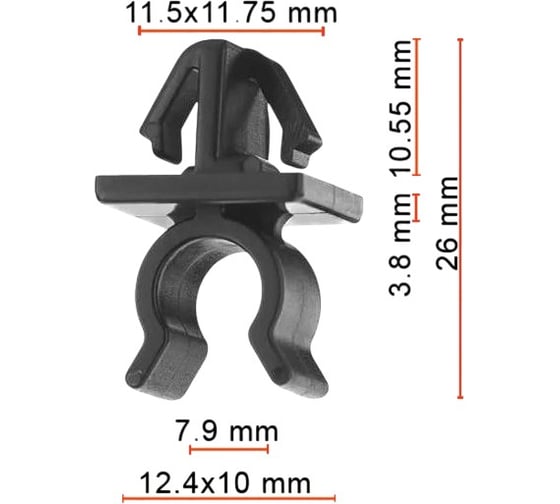 Клипса AVERS для Mazda L20656652A 10 шт. L20656652A-10